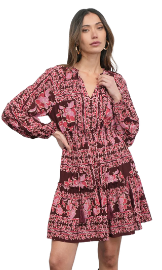 Ringo Long Sleeve Smocked Mini Dress