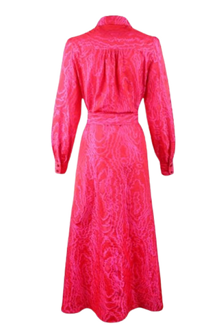 Carrie Dress Pink Jacquard