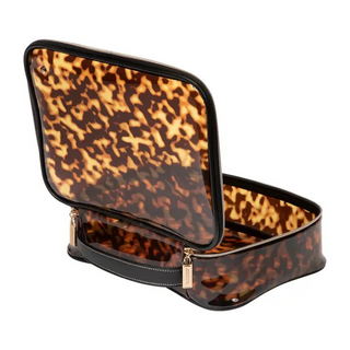 Miami Clearly Tortoise Claire Jumbo Makeup Case