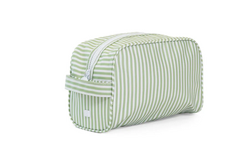 Stowaway Toiletry Bag - Pimlico Stripe Sage