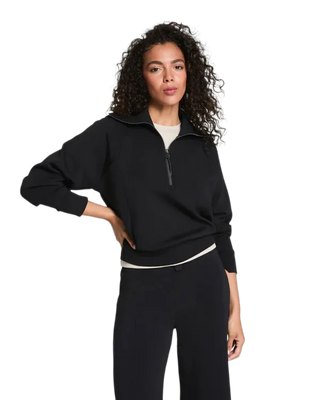 Air Essential Half Zip-Black