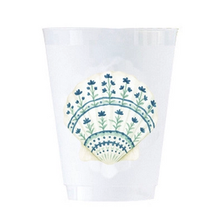 Painted Sea Shell Shatterproof Cups
