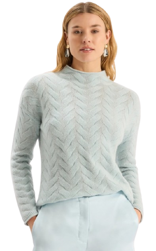 Gracie Cashmere Basketweave Sweater