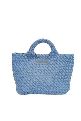 women's handbag Mini Woven Tote   Denim by Parker & Hyde from Monkee's of Williamsburg
