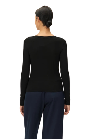 ELODIE Arlette Long Sleeve Boatneck Top Monkee's of Willamsburg