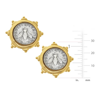 Florence Bee Coin Studs