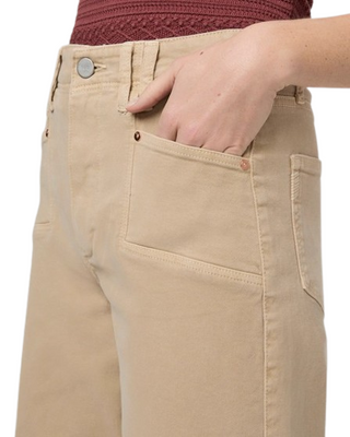 Anessa With Set in Pockets + Raw Hem - Vintage Soft Sand