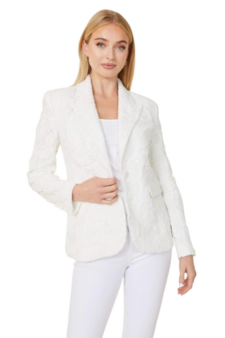 Floral Lace Tailored Blazer